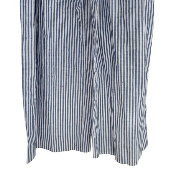 Women's - Club Monaco Striped Strapless Cropped Jumpsuit, Size 00 - Picture 4 of 9